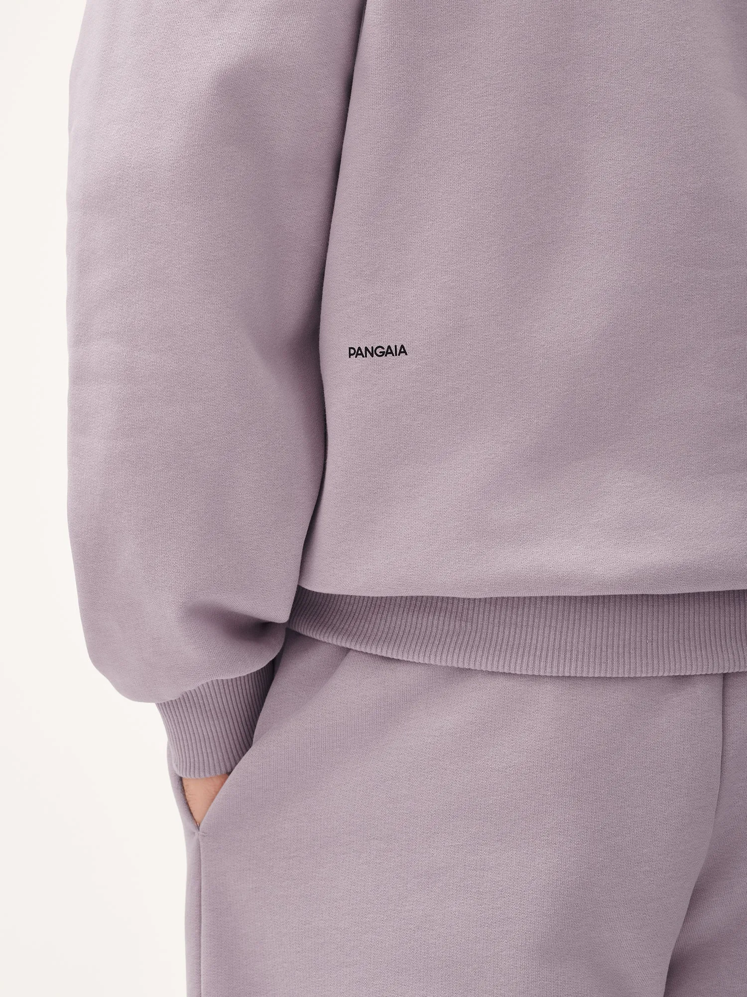 Mens DNA Heavyweight Polo Sweatshirt—raisin purple sold by Pangaia product image thumbnail 4