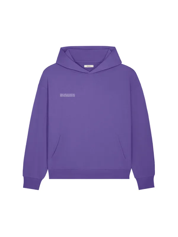 Mens 365 Midweight Hoodie—ultraviolet sold by Pangaia