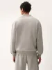 Mens DNA Heavyweight Polo Sweatshirt—stone sold by Pangaia