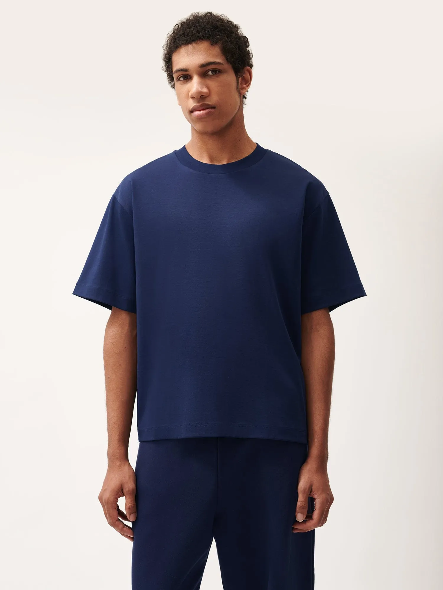 Mens DNA Oversized T-Shirt—navy sold by Pangaia product image thumbnail 2