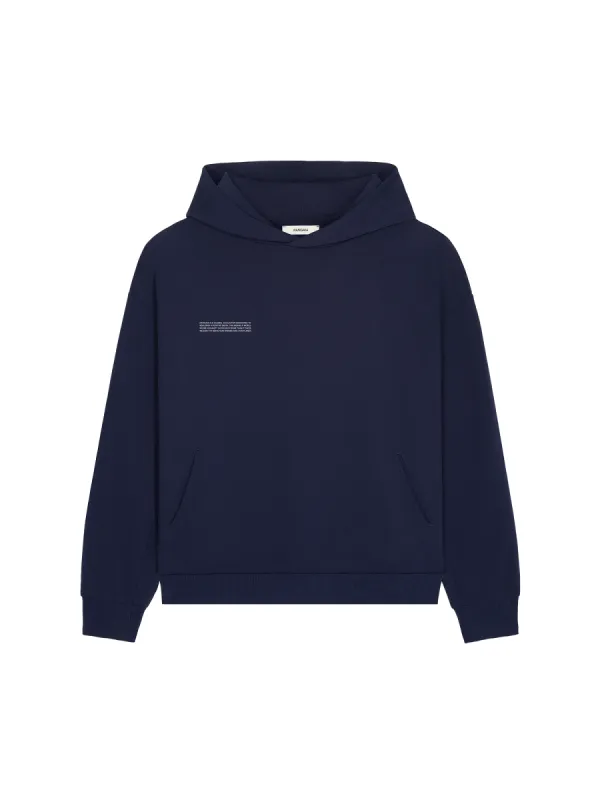 Mens DNA Hoodie—navy sold by Pangaia