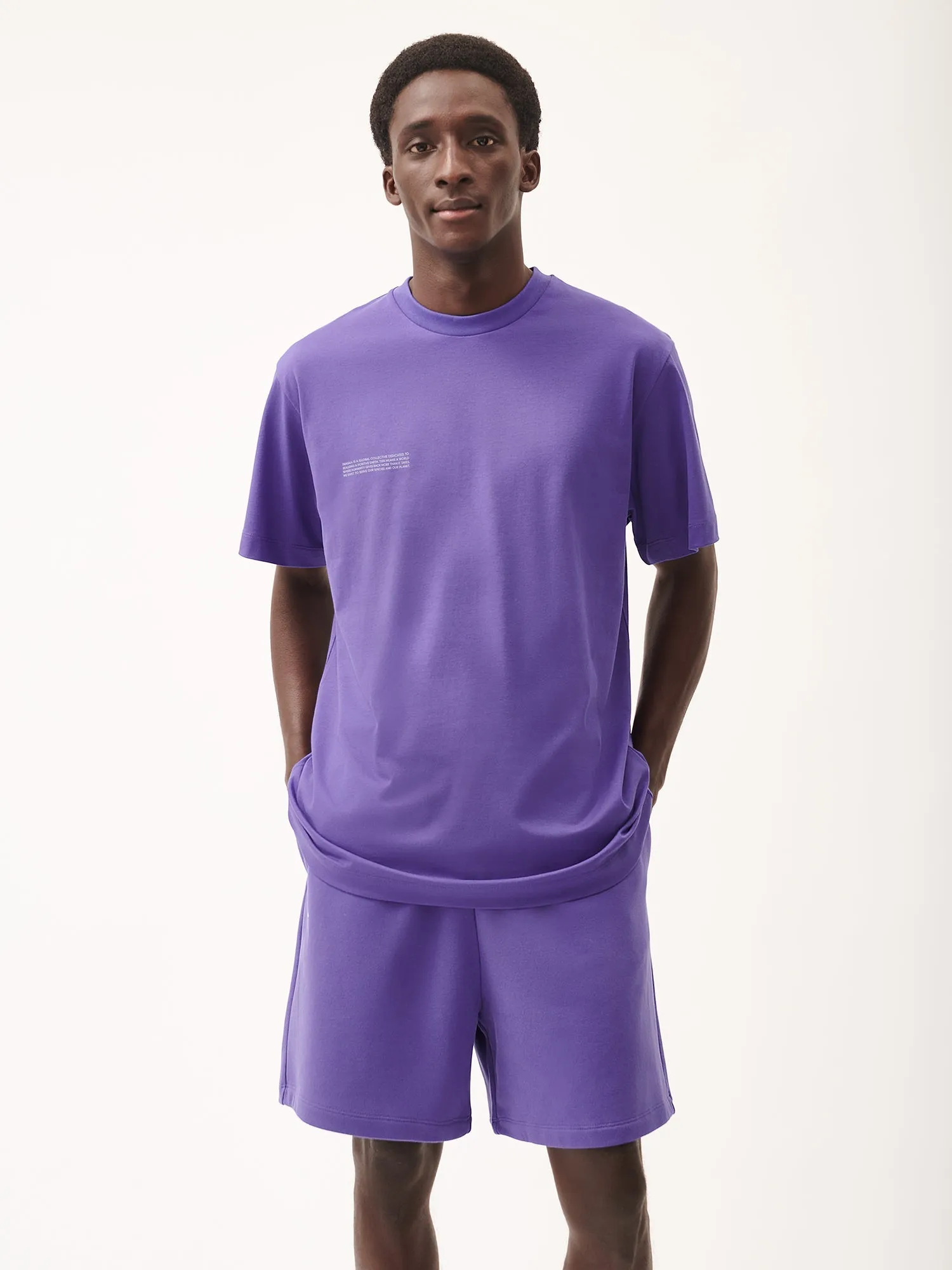 Sale Mens 365 Midweight T-shirt—ultraviolet sold by Pangaia product image thumbnail 2