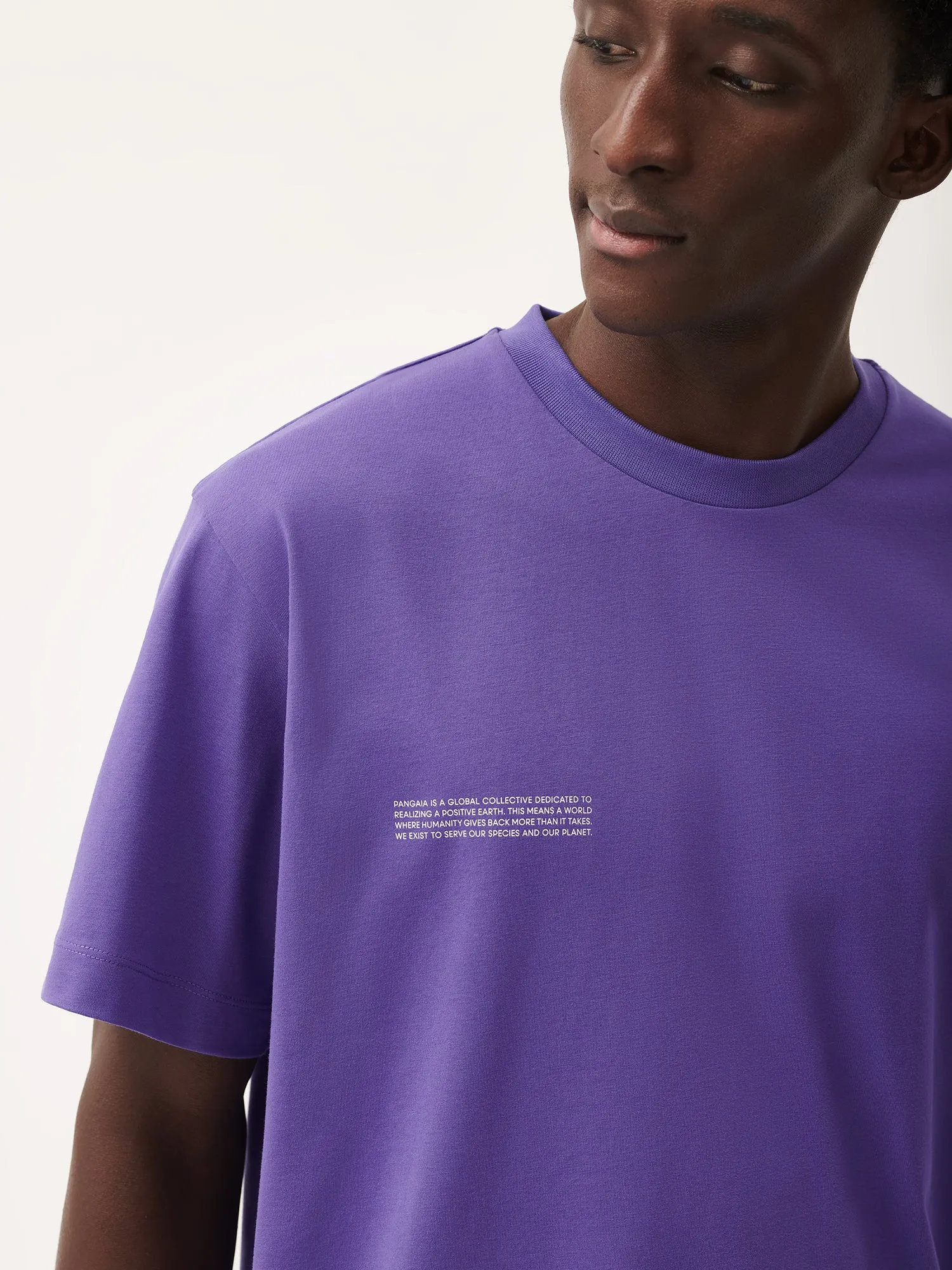 Sale Mens 365 Midweight T-shirt—ultraviolet sold by Pangaia product image thumbnail 5