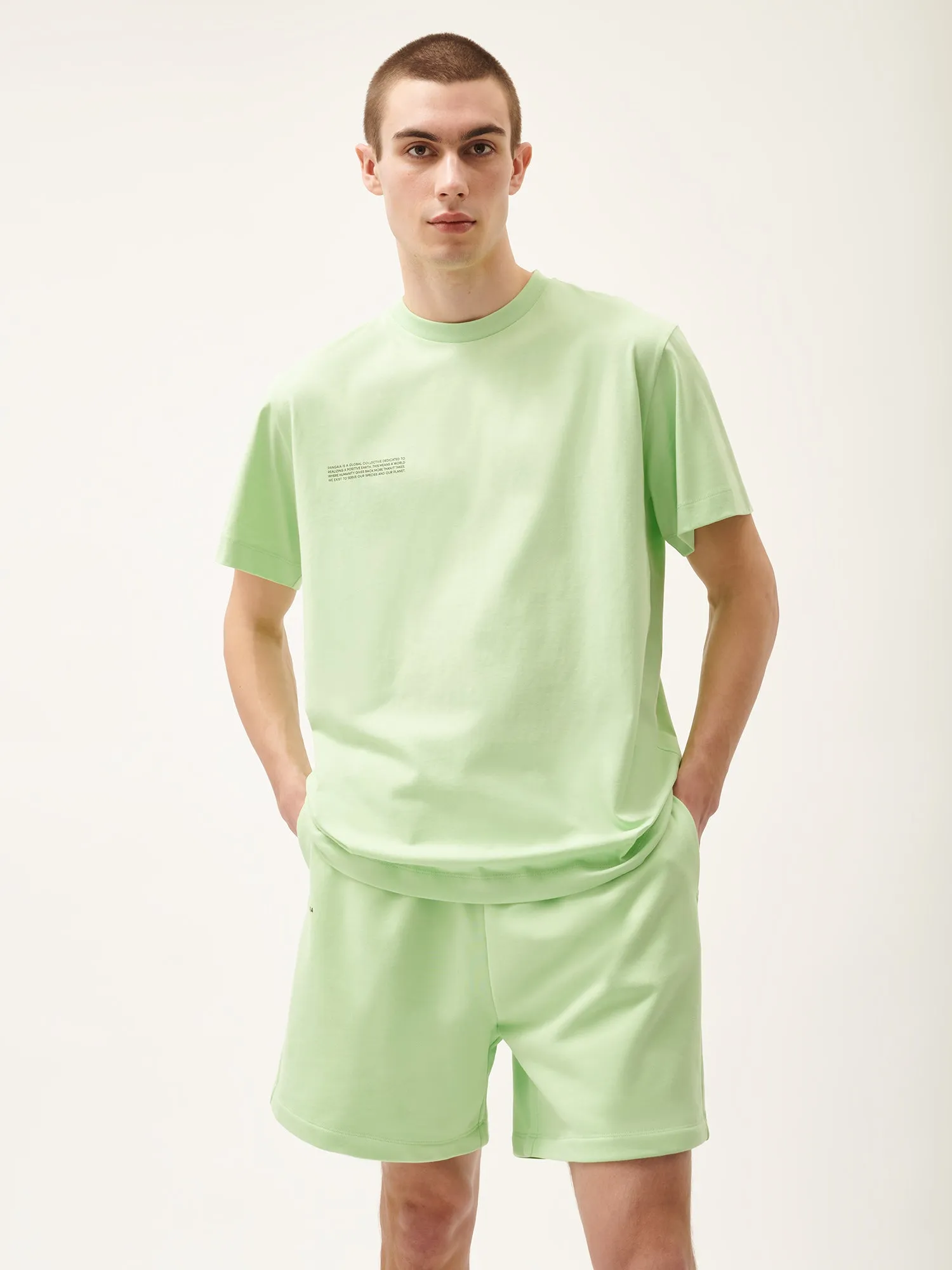Sale Mens 365 Midweight T-shirt—fennel green sold by Pangaia product image thumbnail 2
