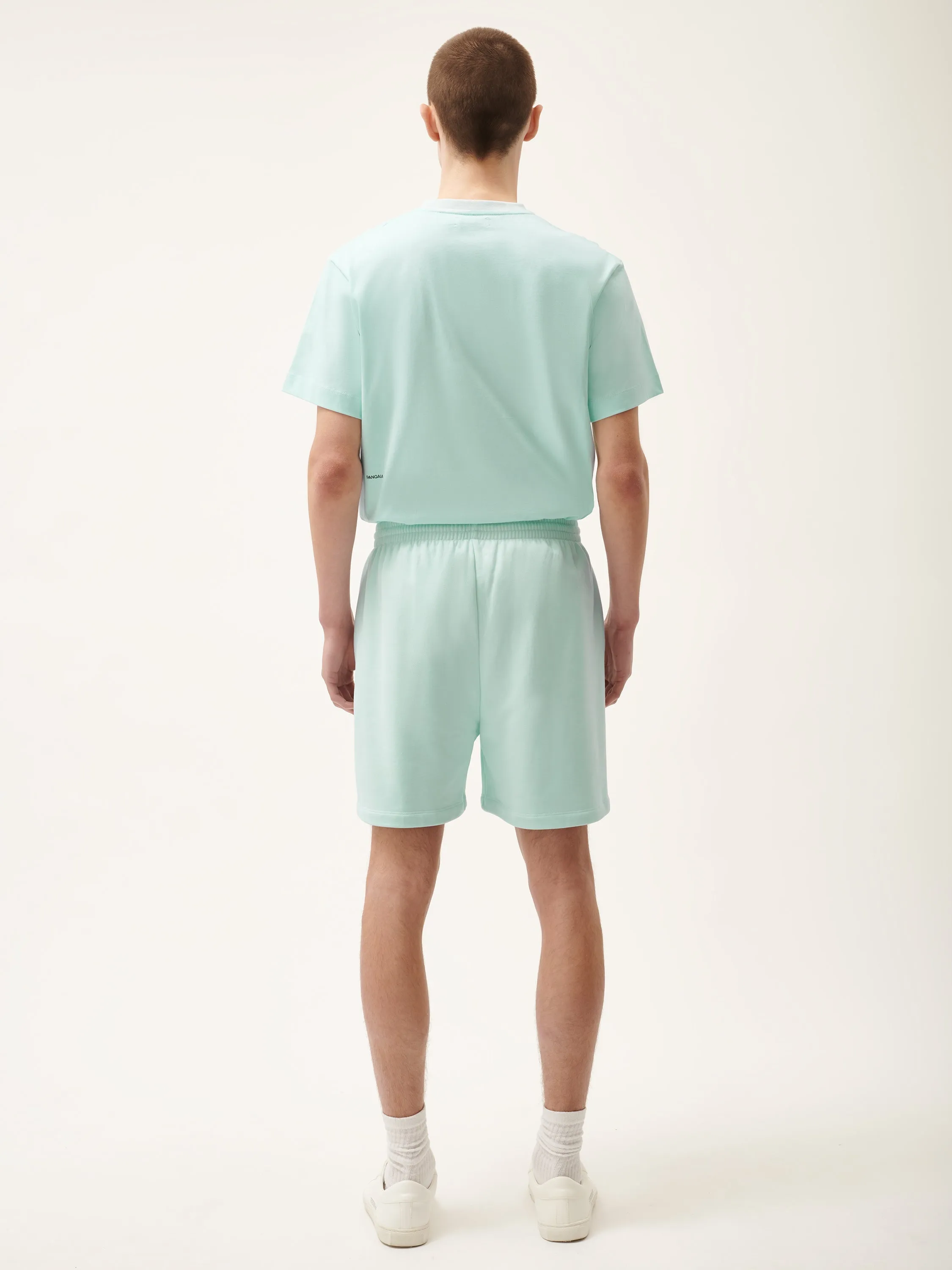 Mens 365 Midweight Mid Length Shorts—reflect blue sold by Pangaia product image thumbnail 3