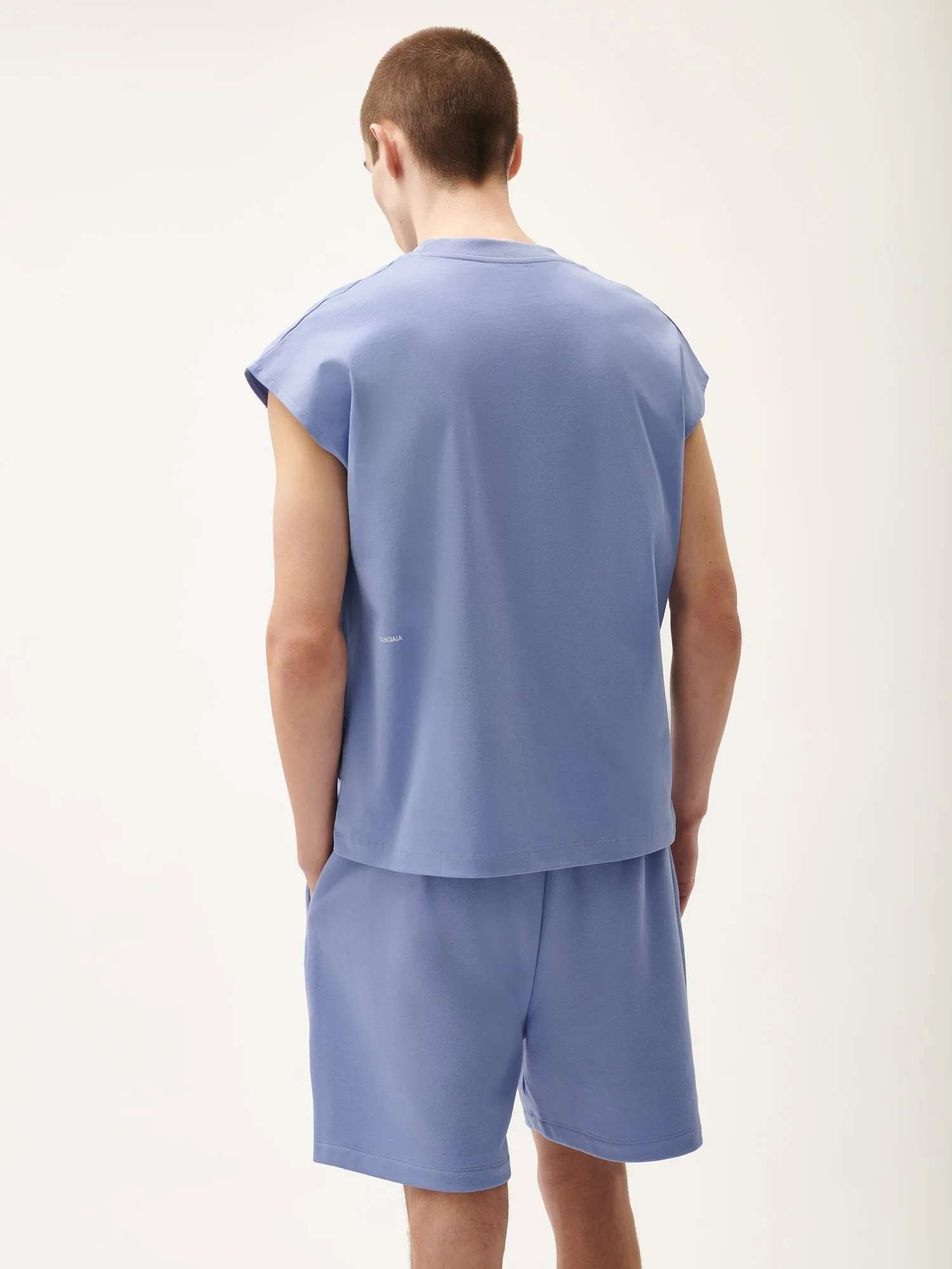 Mens 365 Midweight Cropped Shoulder T-shirt—aster purple sold by Pangaia product image thumbnail 3