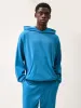 Mens DNA Knitted Hoodie—geyser blue sold by Pangaia