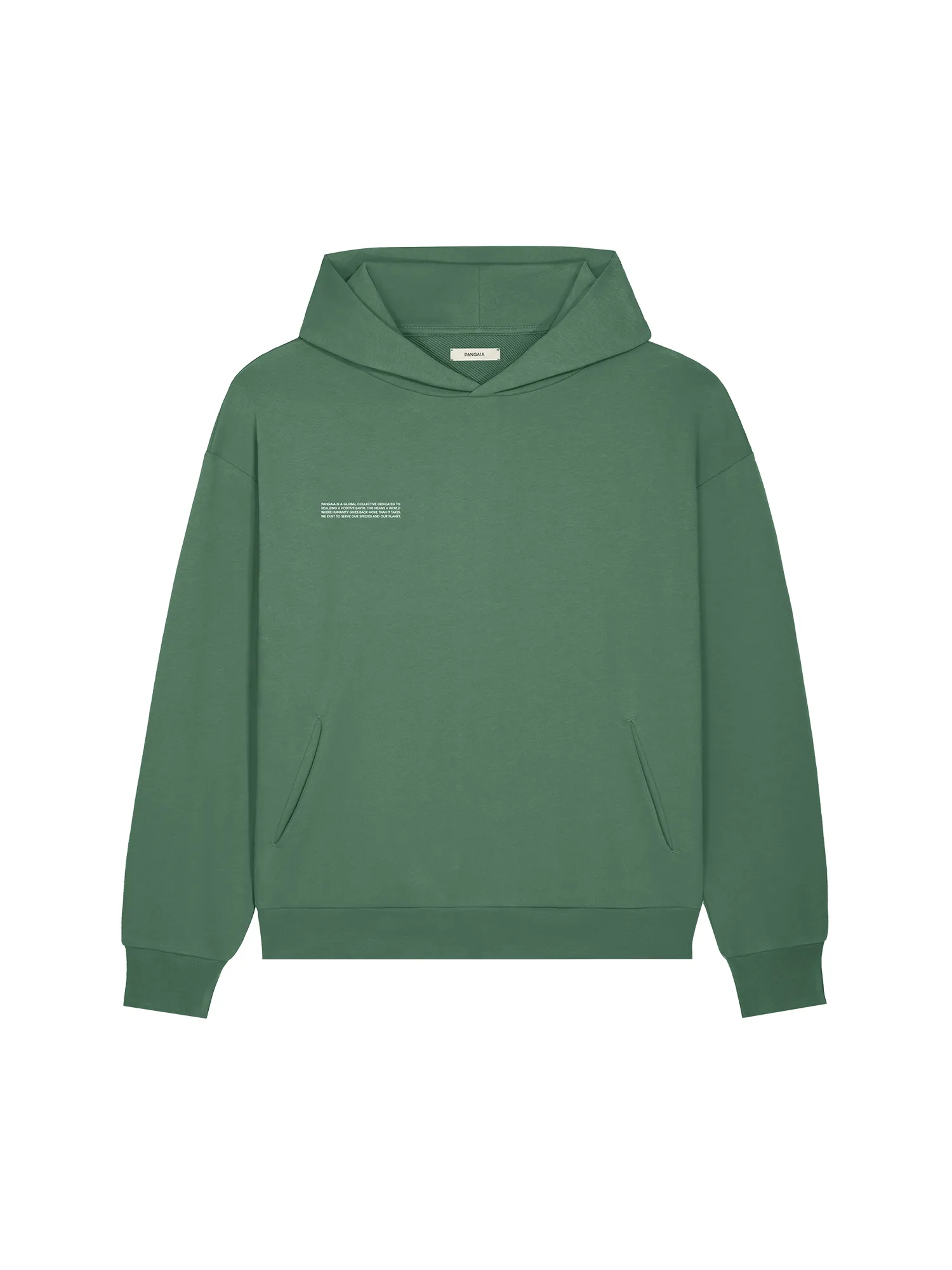 Mens 365 Midweight Hoodie—forest green sold by Pangaia