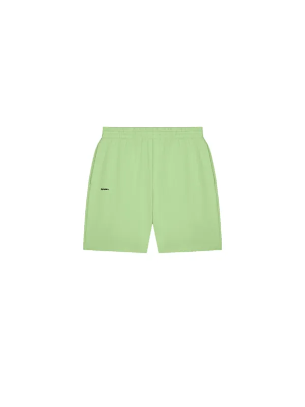 Mens 365 Midweight Mid Length Shorts—fennel green sold by Pangaia