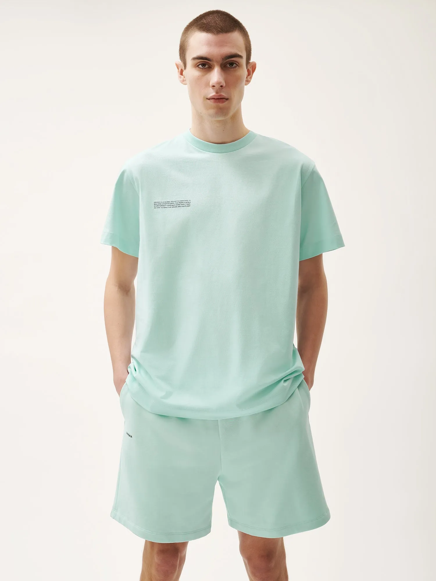 Mens 365 Midweight T-shirt—reflect blue sold by Pangaia product image thumbnail 2