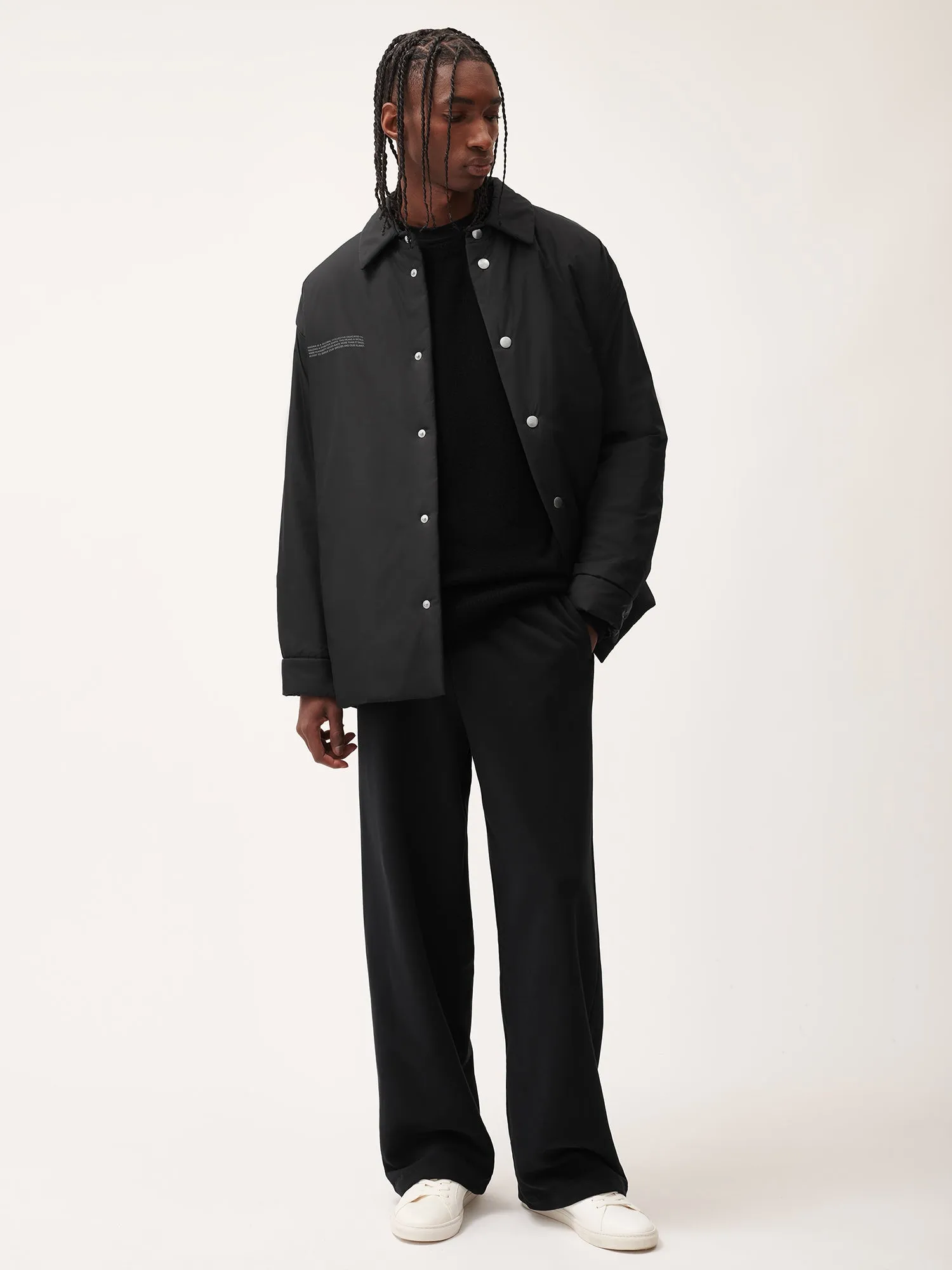 Mens 365 Midweight Straight Leg Track Pants—Twilight Black sold by Pangaia product image thumbnail 2