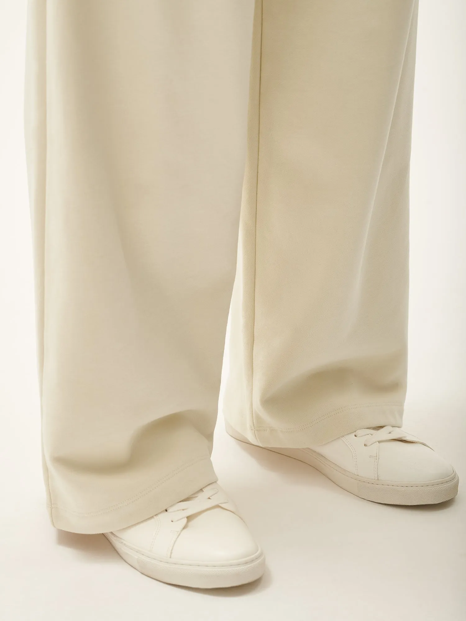 Mens 365 Midweight Straight Leg Track Pants—travertine beige sold by Pangaia product image thumbnail 4