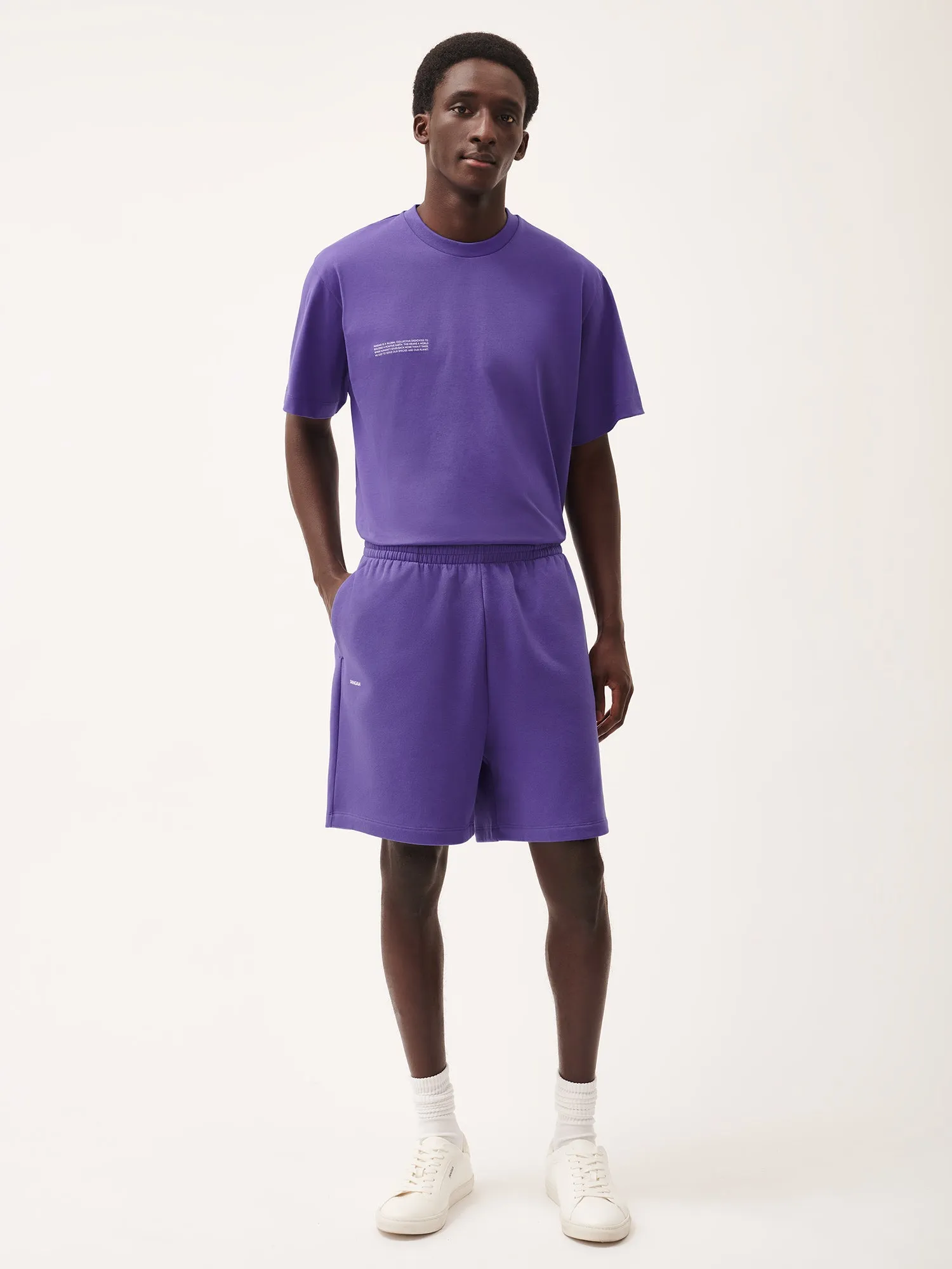 Mens 365 Midweight Mid Length Shorts—ultraviolet sold by Pangaia product image thumbnail 2