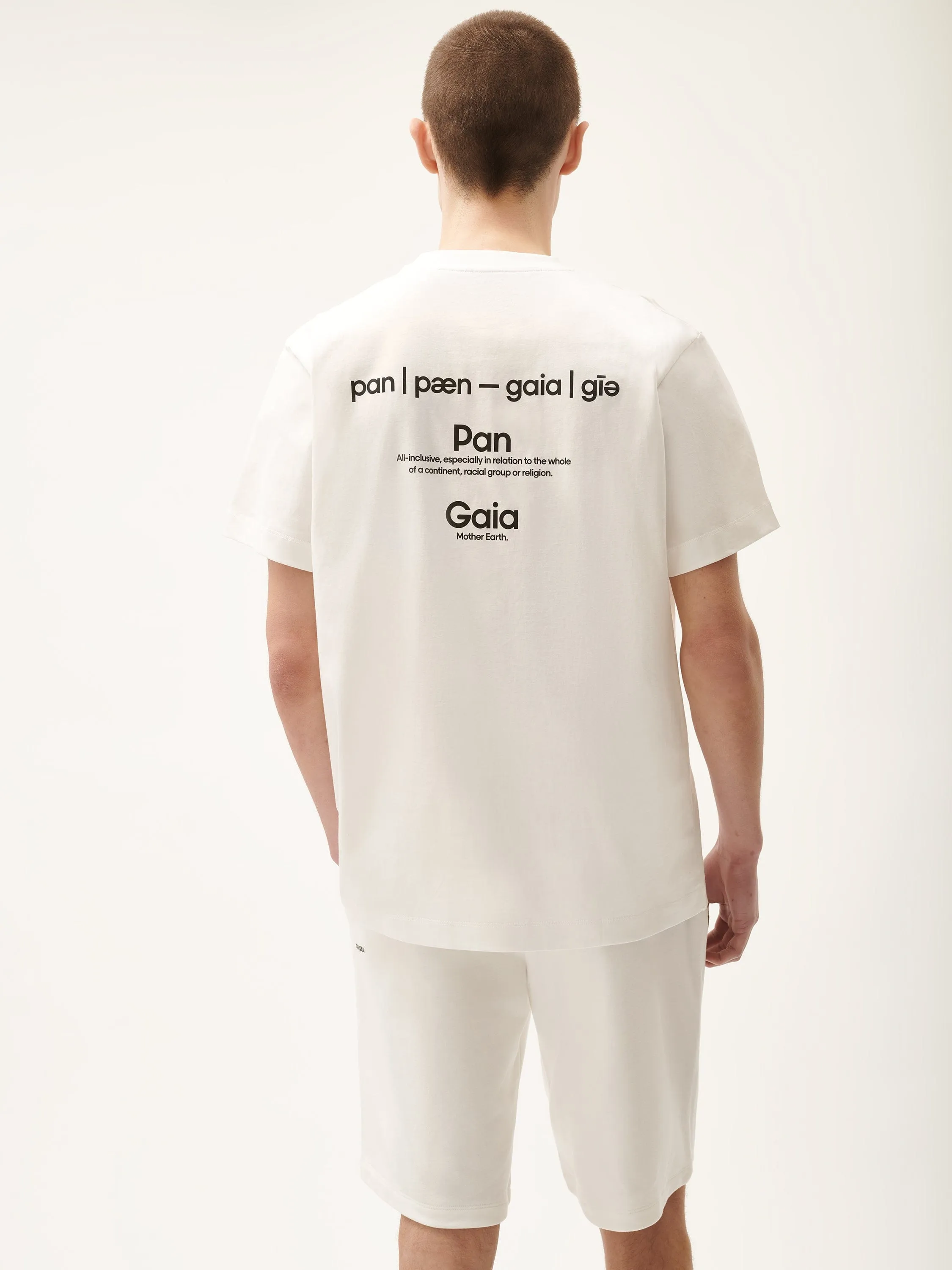 Mens 365 Midweight Definition T-shirt—off-white sold by Pangaia product image thumbnail 3