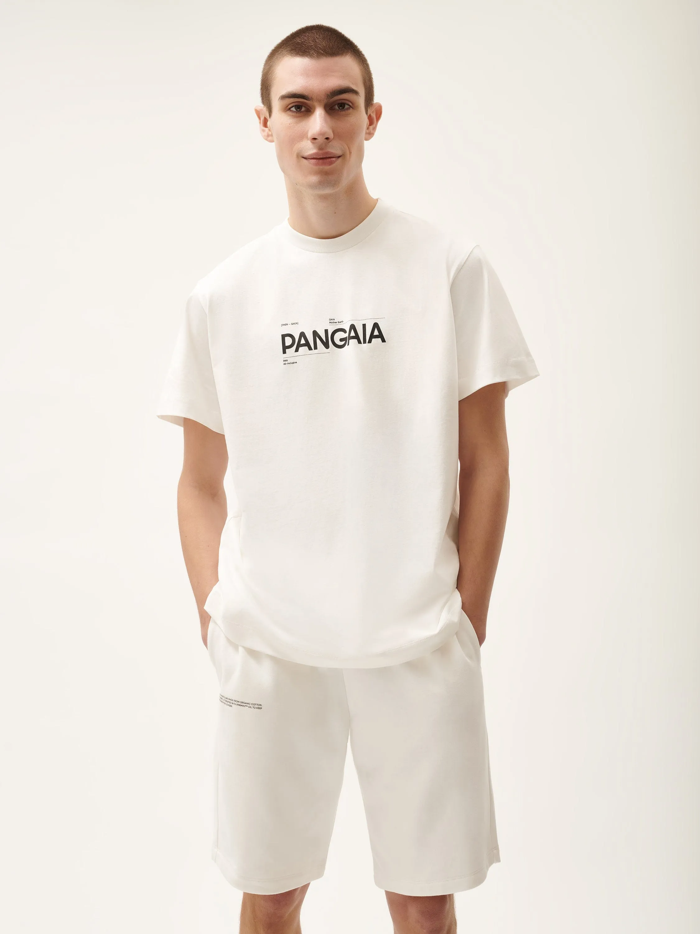 Mens 365 Midweight Definition T-shirt—off-white sold by Pangaia product image thumbnail 2