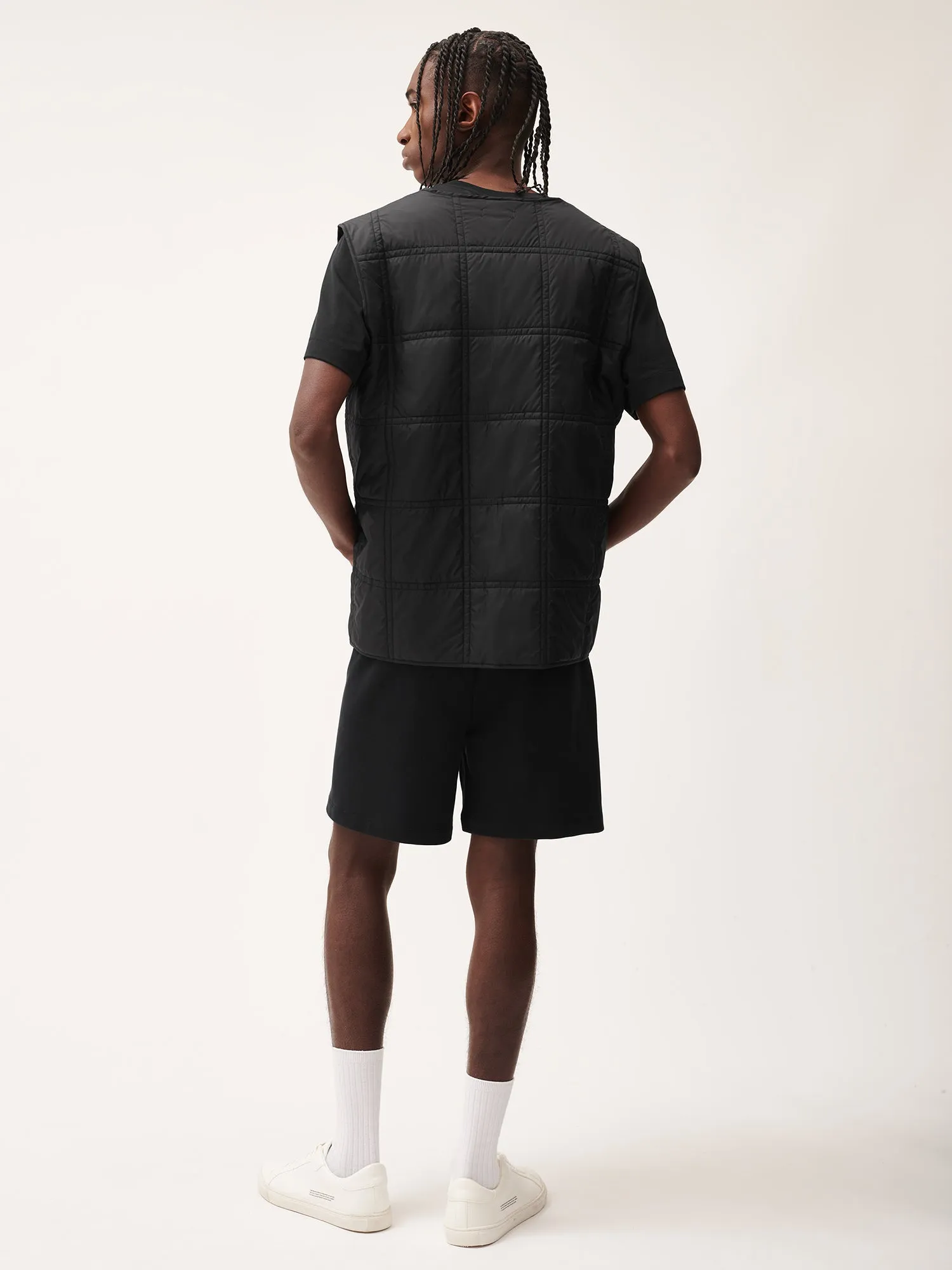Mens 365 Midweight Mid length Shorts—twilight black sold by Pangaia product image thumbnail 3