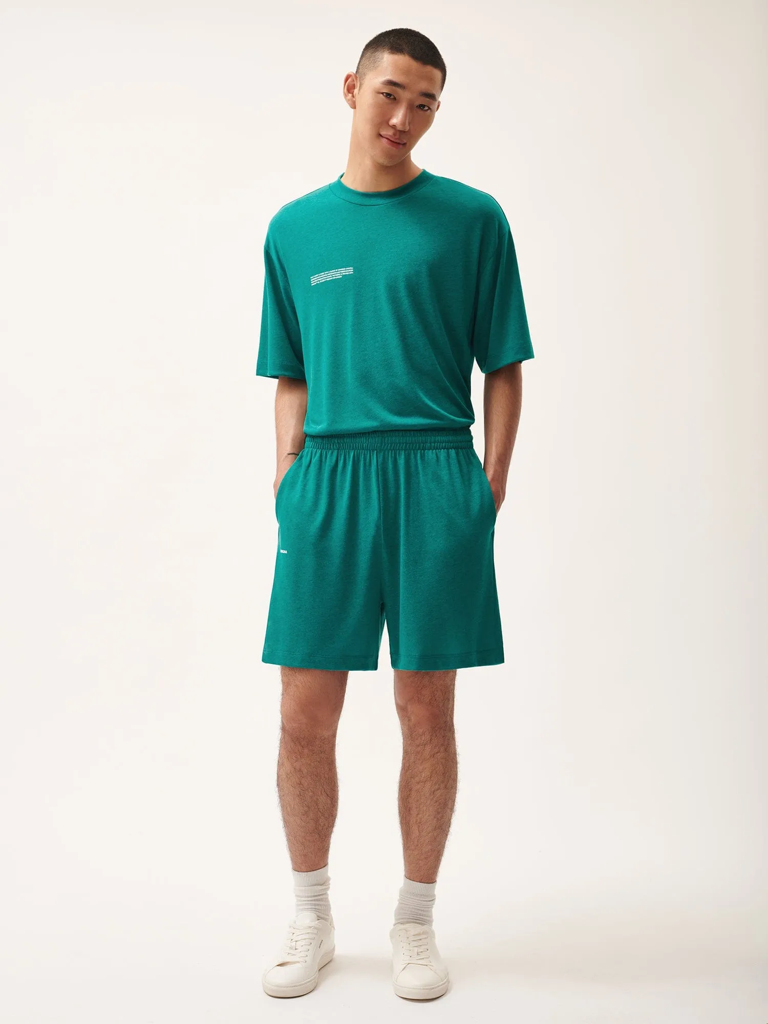 Mens DNA Frutfiber Shorts—scarab teal sold by Pangaia product image thumbnail 2