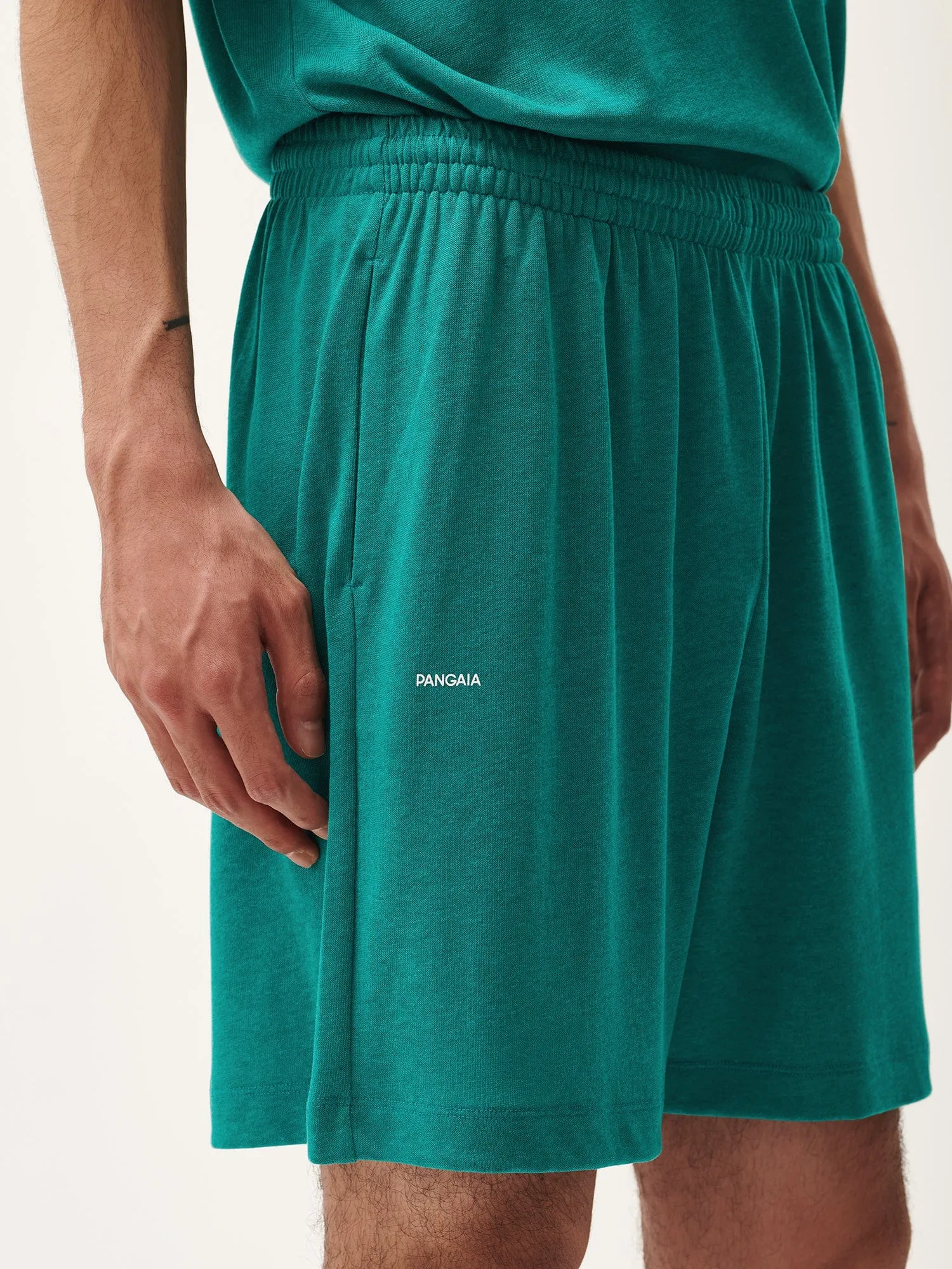 Mens DNA Frutfiber Shorts—scarab teal sold by Pangaia product image thumbnail 4