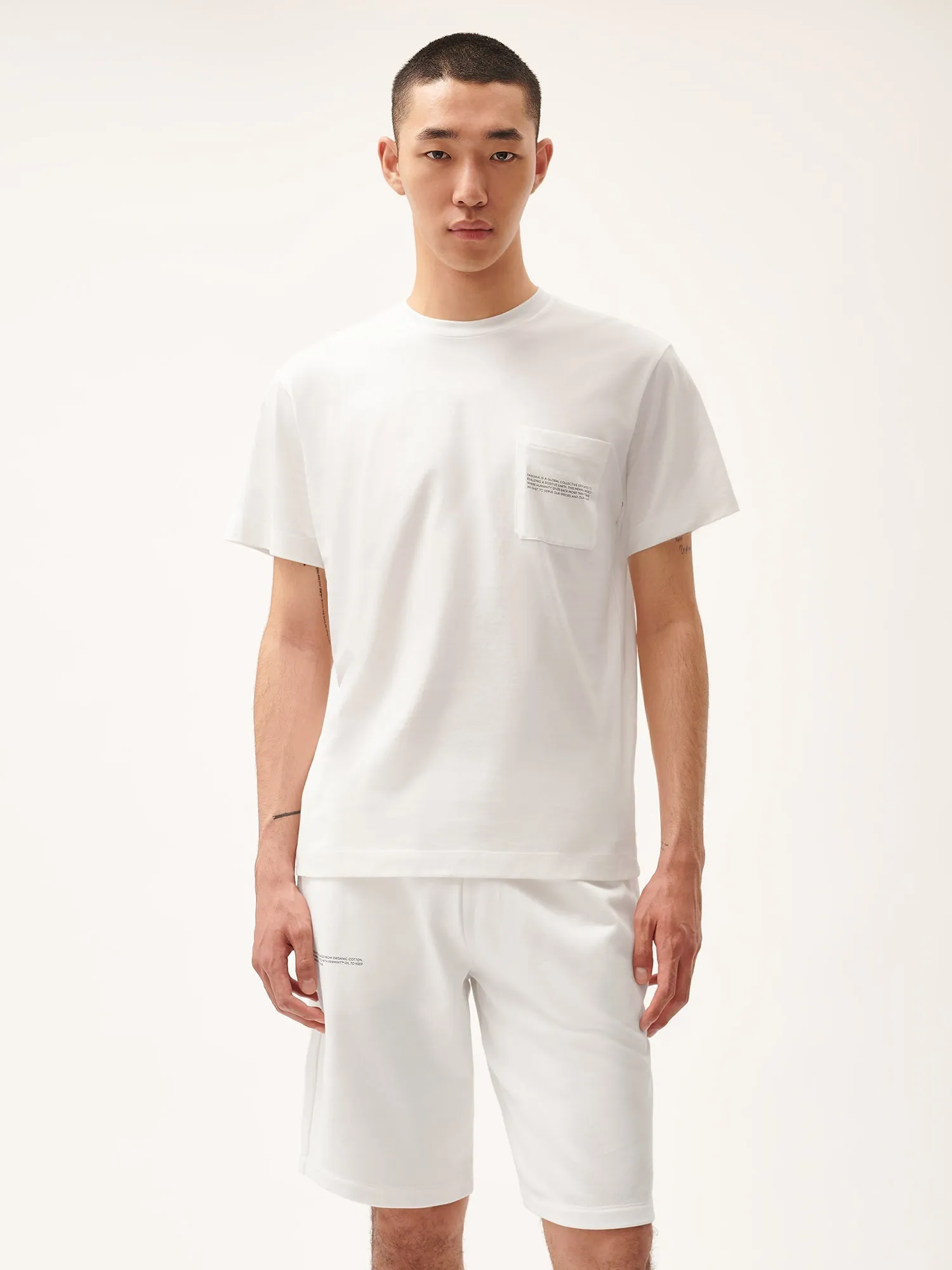Mens 365 Lightweight Pocket T-Shirt—off-white sold by Pangaia product image thumbnail 2