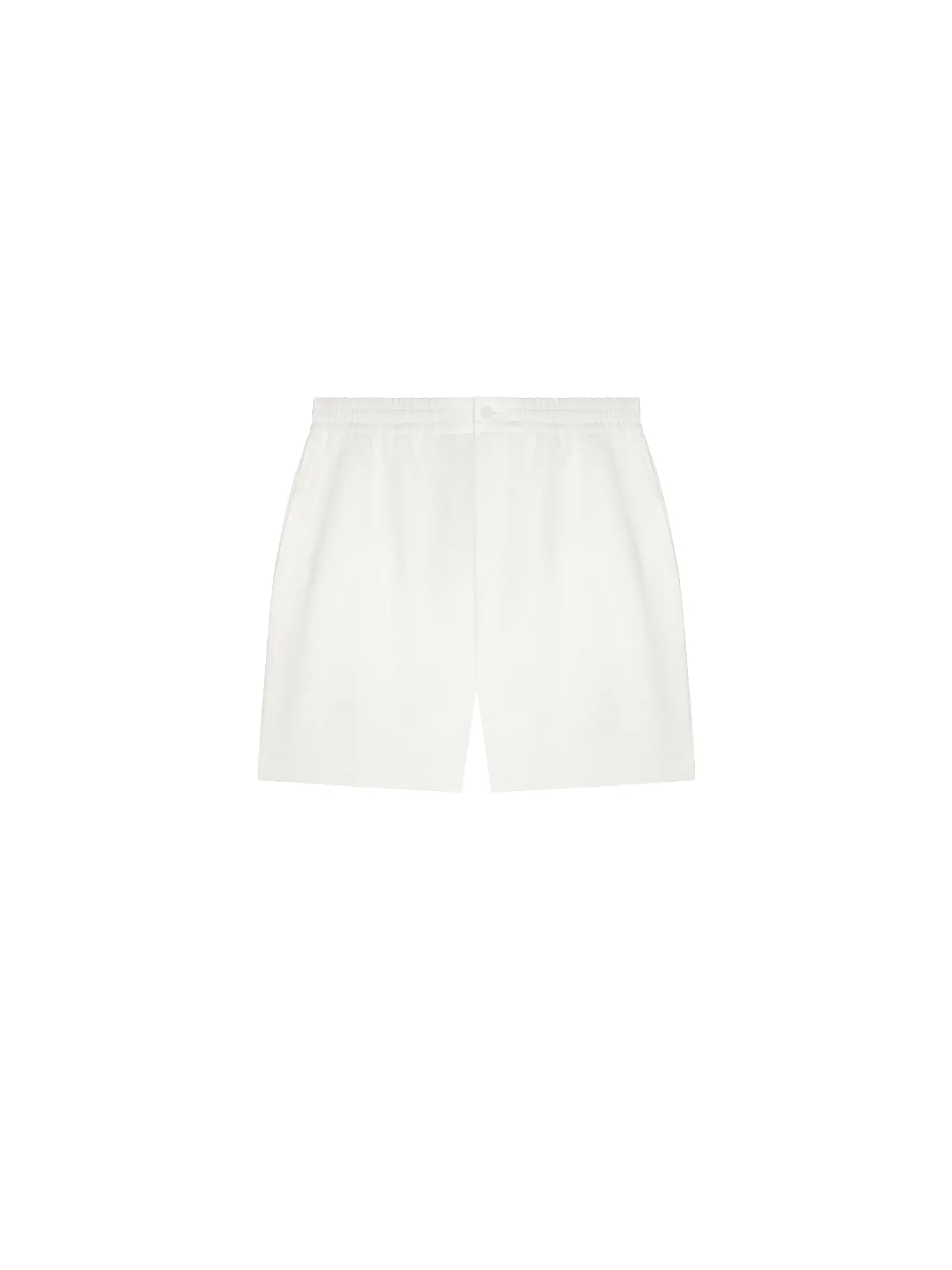 Mens Aloe Linen Mid Length Shorts—off-white sold by Pangaia
