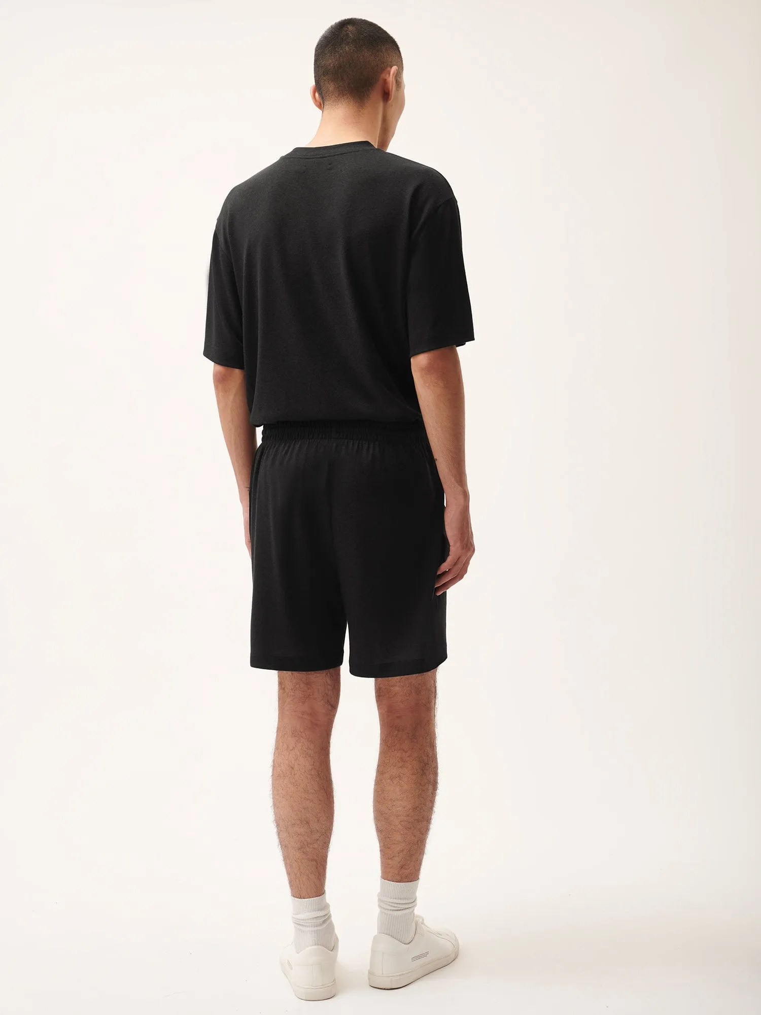 Mens DNA Frutfiber Shorts—black sold by Pangaia product image thumbnail 3