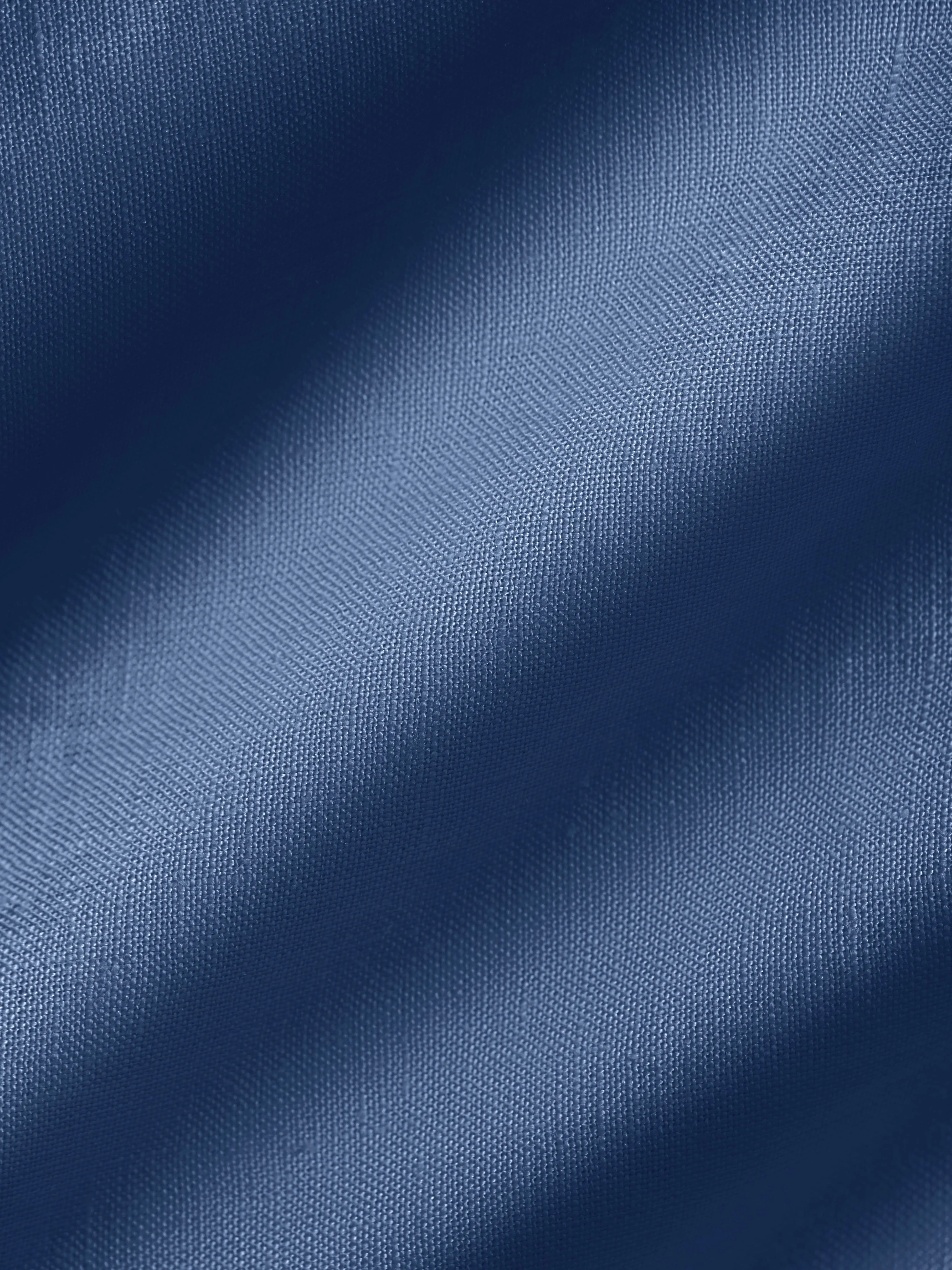 Mens DNA Linen Collared Long Sleeve Shirt—lapis blue sold by Pangaia product image thumbnail 5