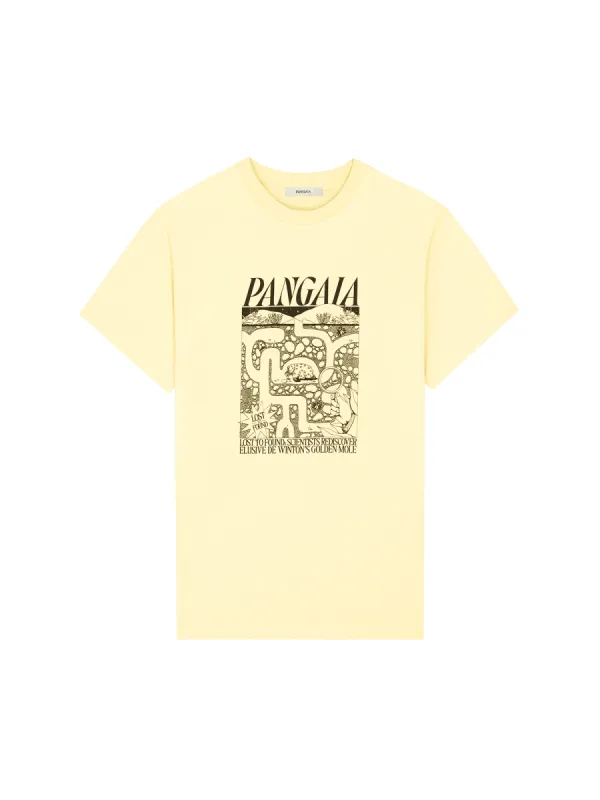 Mens Elusive Mole Hope T-Shirt—sunbeam yellow sold by Pangaia