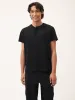 Mens DNA Henley T-Shirt—black sold by Pangaia