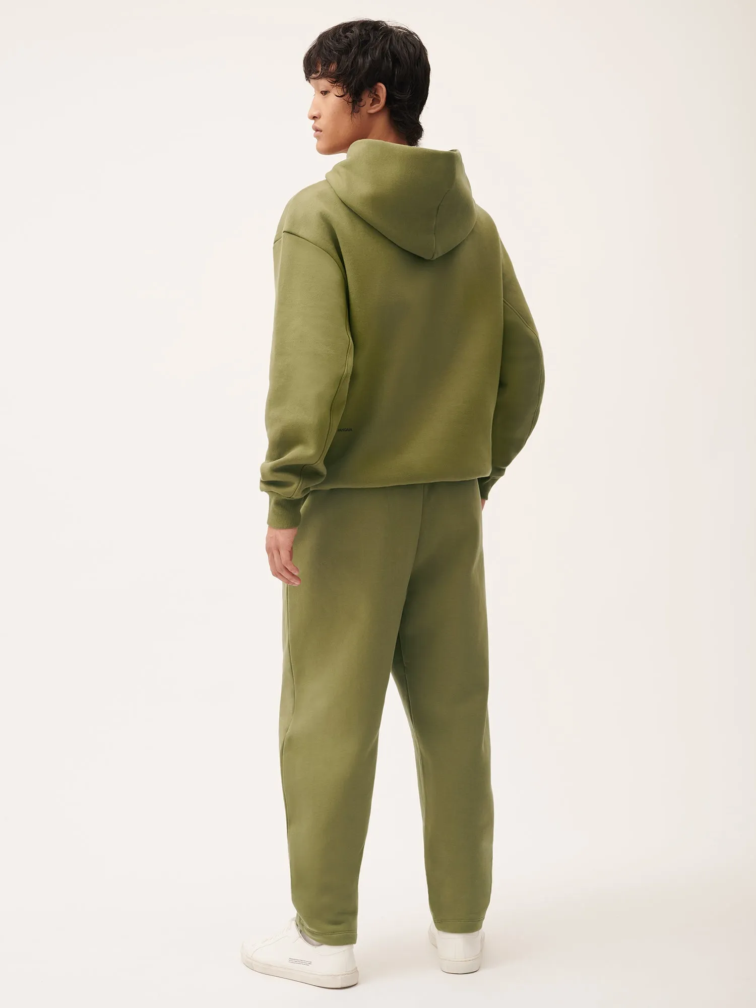 Mens DNA Barrel-Leg Track Pants—highland green sold by Pangaia product image thumbnail 3