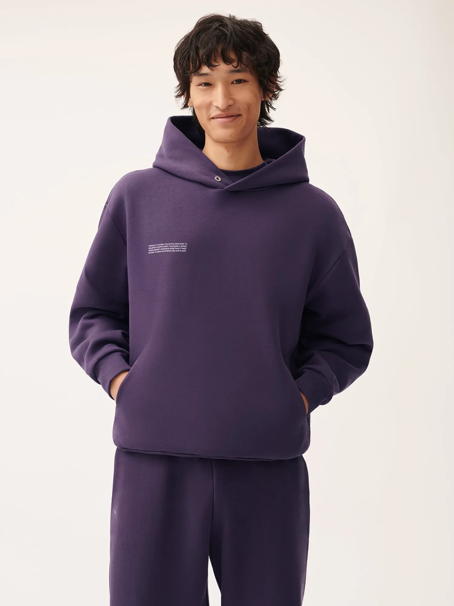 Archive Mens DNA Hoodie—blackberry sold by Pangaia product image thumbnail 4