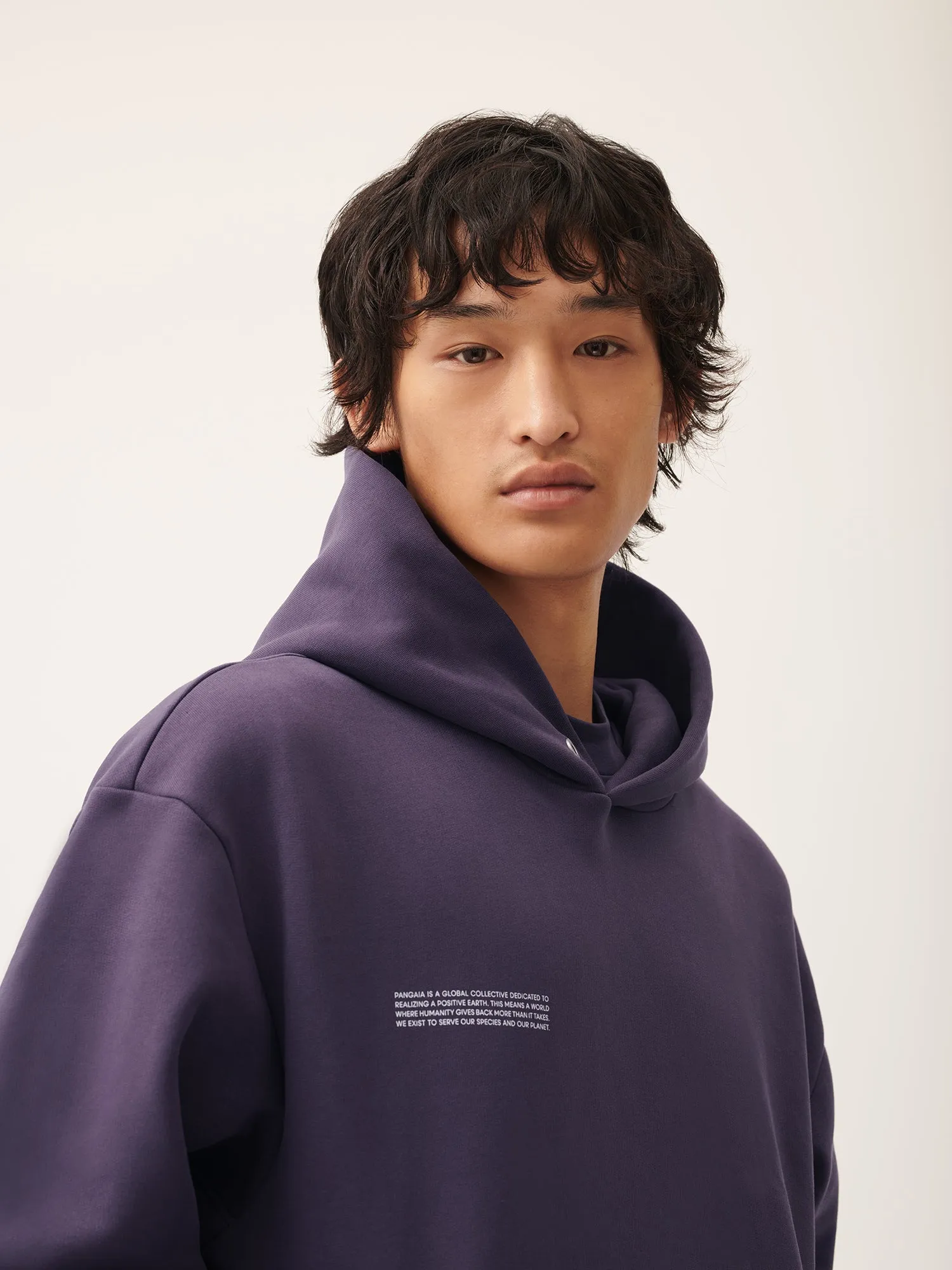 Archive Mens DNA Hoodie—blackberry sold by Pangaia product image thumbnail 2