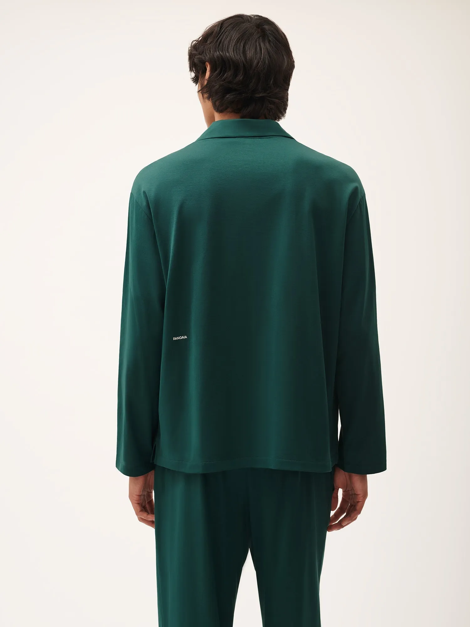 Mens 365 Lightweight Long Pyjama Set—foliage green sold by Pangaia product image thumbnail 5