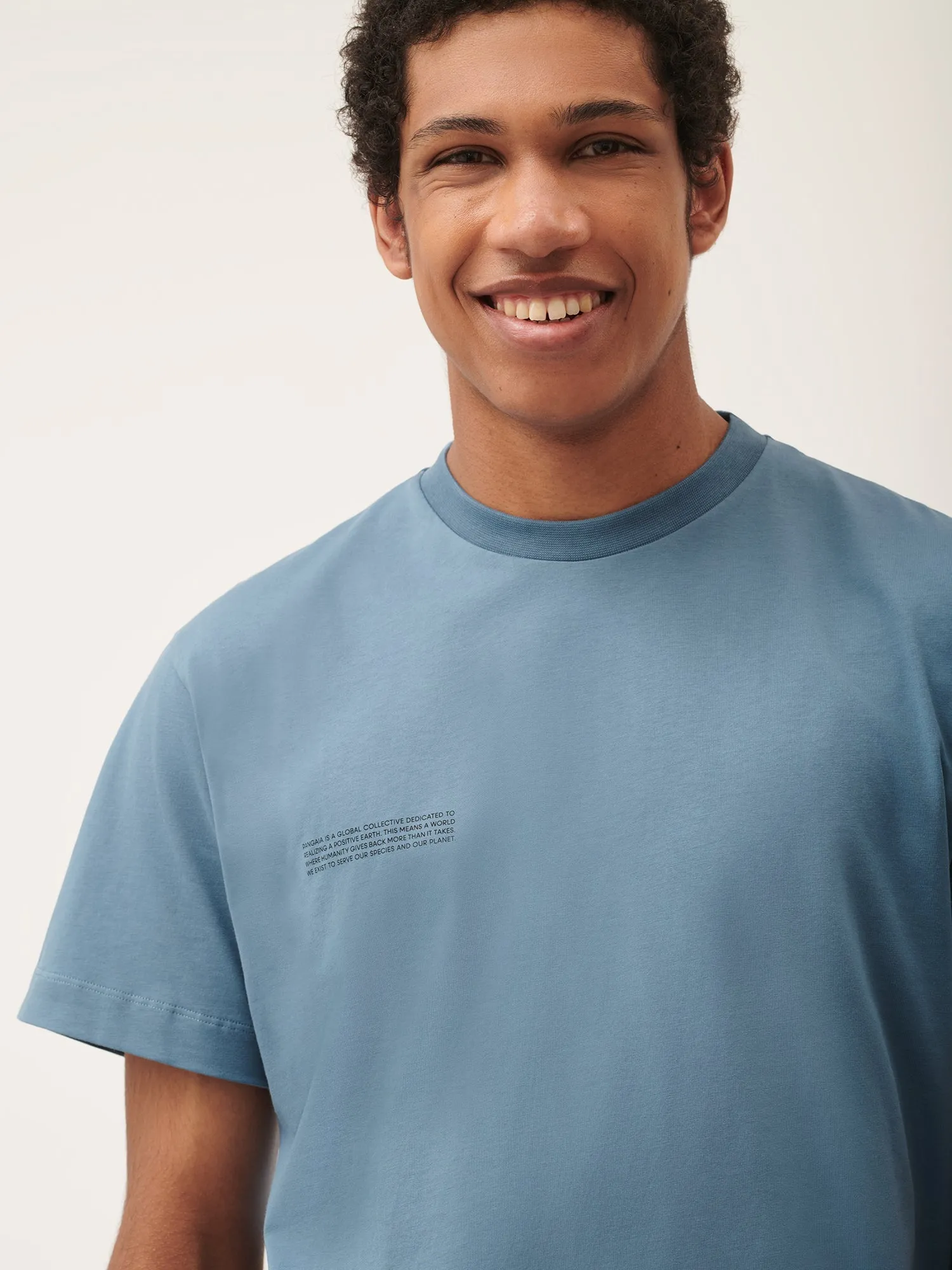 Mens 365 Midweight T-shirt—indigo blue sold by Pangaia product image thumbnail 4