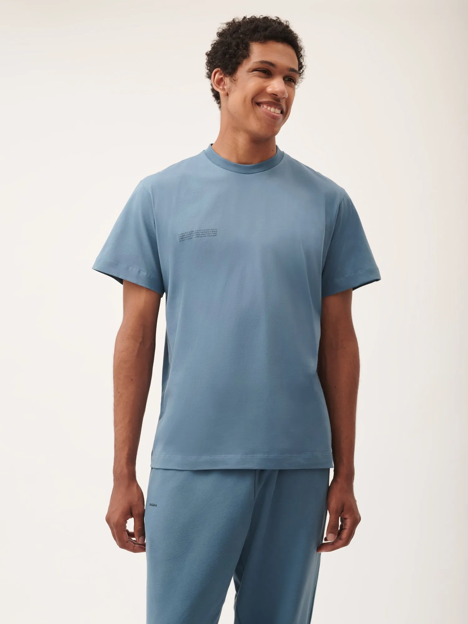 Mens 365 Midweight T-shirt—indigo blue sold by Pangaia product image thumbnail 2