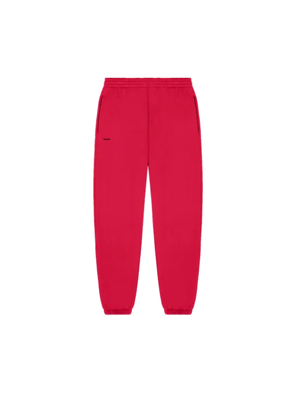 Mens 365 Midweight Track Pants—Goji berry red sold by Pangaia