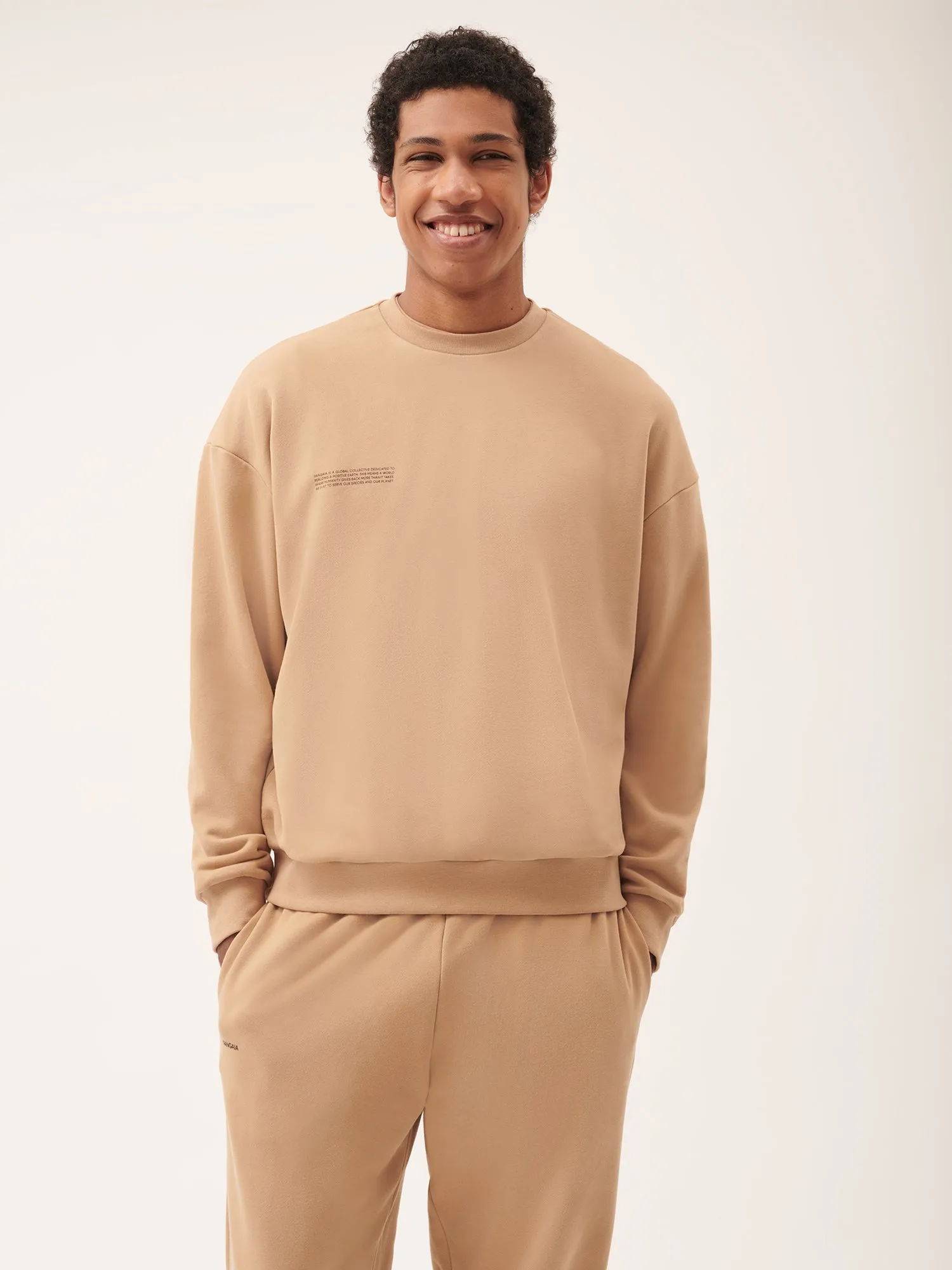 Mens 365 Midweight Sweatshirt—desert camel sold by Pangaia product image thumbnail 5