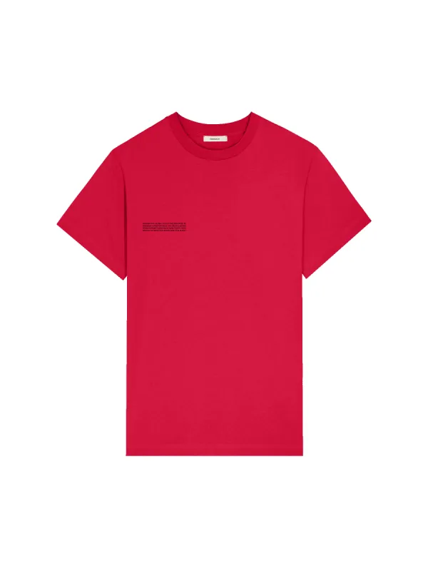 Mens 365 Midweight T-shirt—Goji red sold by Pangaia