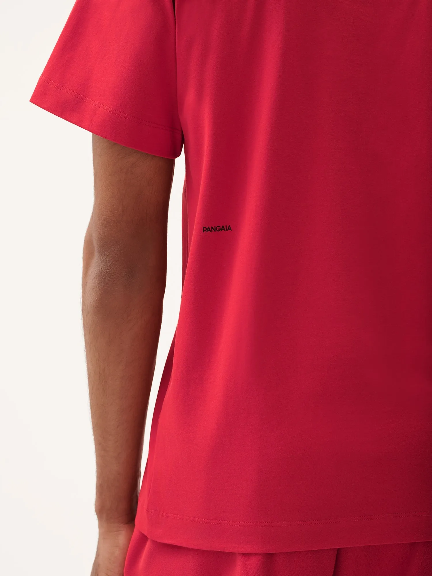 Mens 365 Midweight T-shirt—Goji red sold by Pangaia product image thumbnail 4