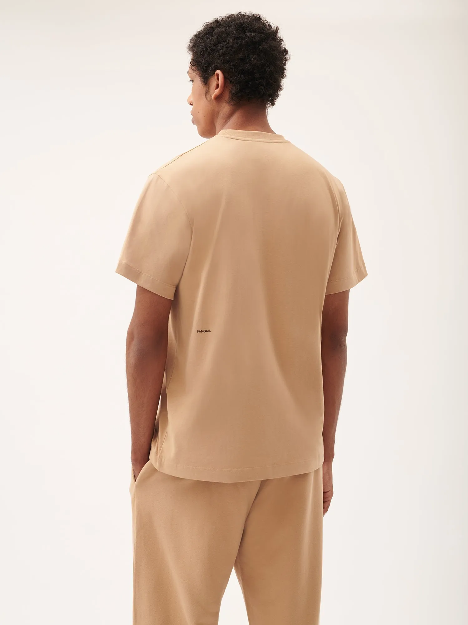 Mens 365 Midweight T-shirt—desert camel sold by Pangaia product image thumbnail 2