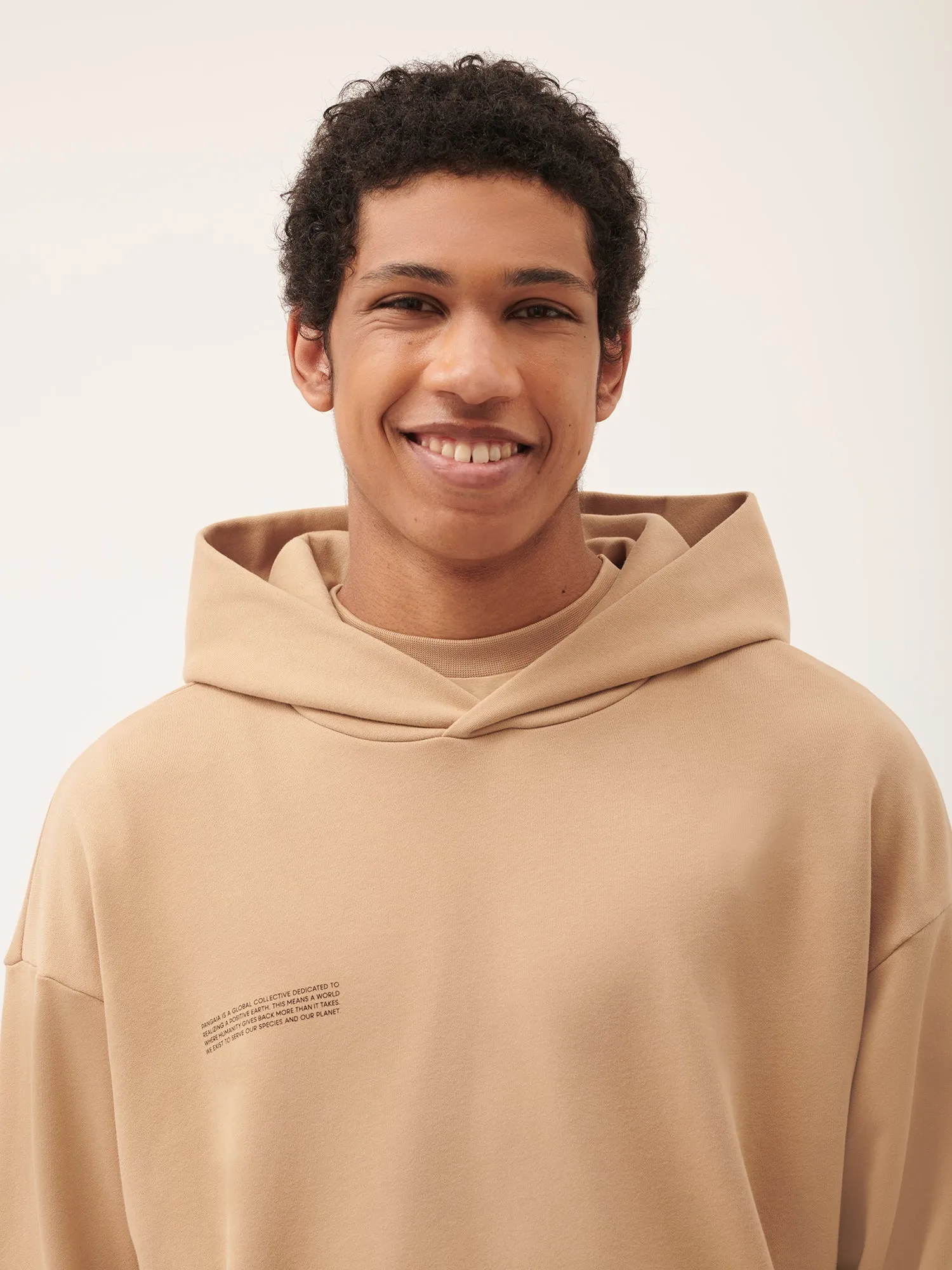 Mens 365 Midweight Hoodie—desert camel sold by Pangaia product image thumbnail 4