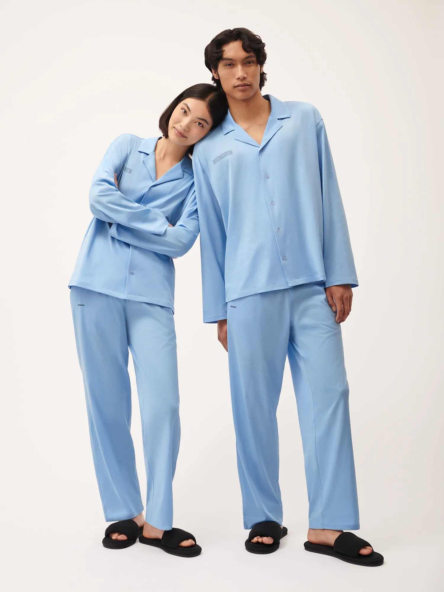 Mens 365 Lightweight Long Pyjama Set—lake blue sold by Pangaia product image thumbnail 2