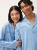 Mens 365 Lightweight Long Pyjama Set—lake blue sold by Pangaia