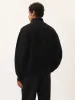 Mens DNA Recycled Cashmere Zip Up Sweater—black sold by Pangaia