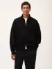 Mens DNA Recycled Cashmere Zip Up Sweater—black sold by Pangaia