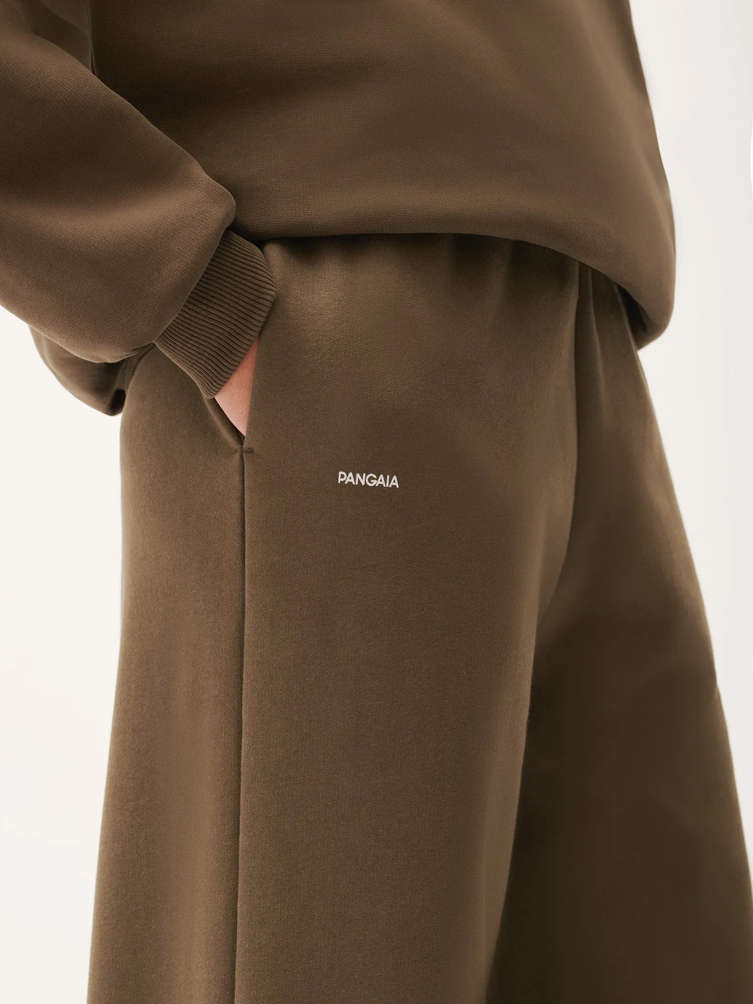 Womens DNA Straight Leg Track Pants—cacoa brown sold by Pangaia product image thumbnail 4