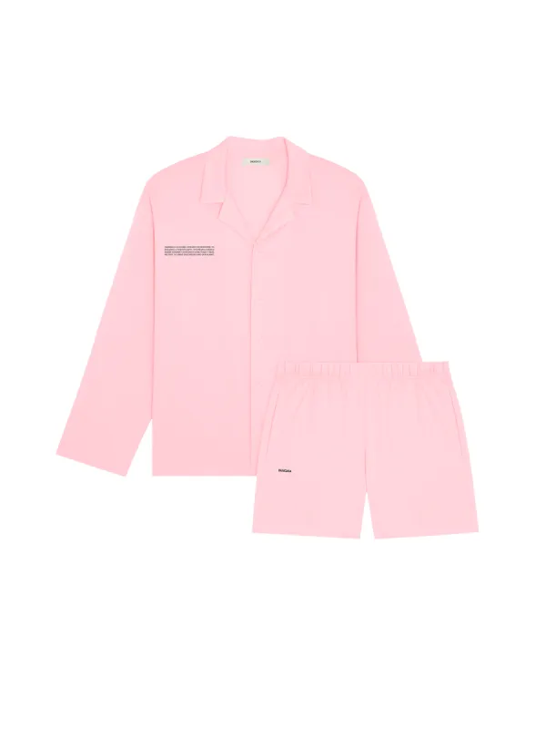 Womens 365 Lightweight Short Pyjama Shorts Set —magnolia pink sold by Pangaia