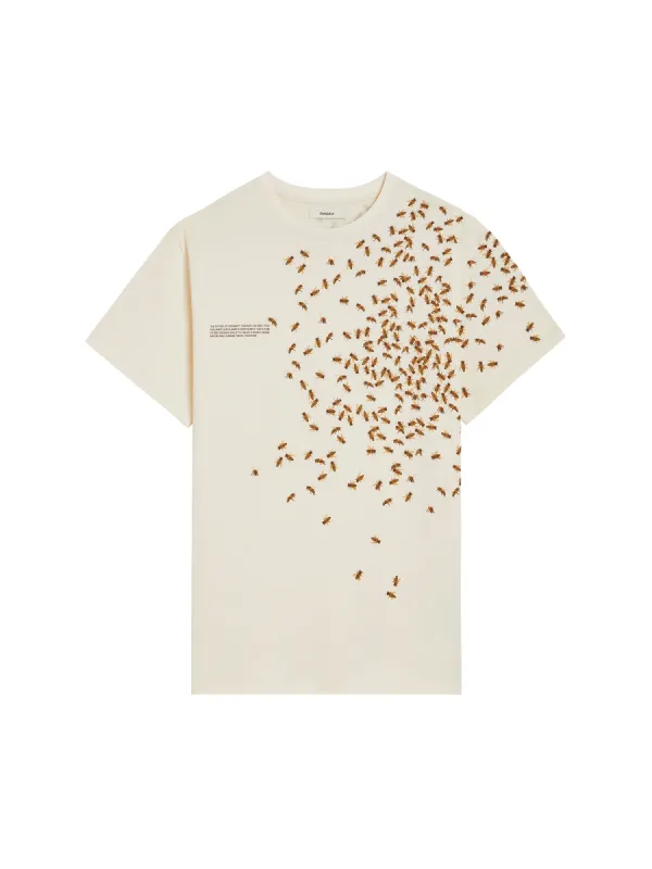 Mens Bee:Wild Organic Cotton T-Shirt—Undyed sold by Pangaia