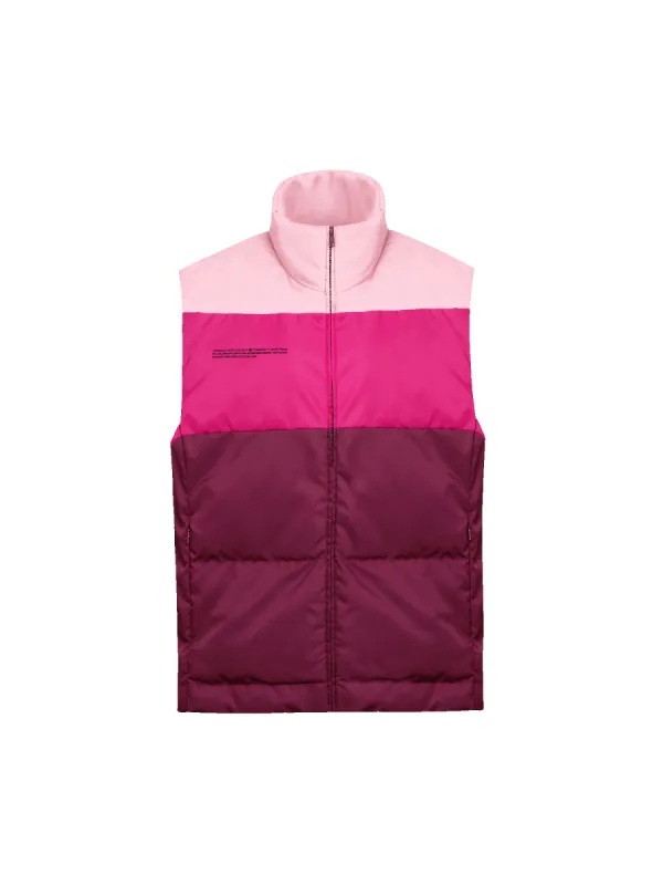 Mens FLWRDWN™ Gilet—plum purple sold by Pangaia