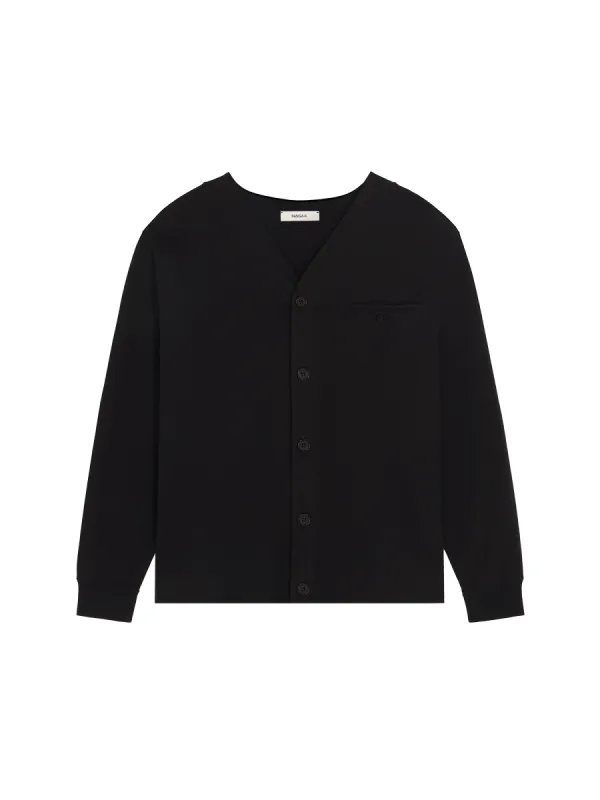 Mens Double Jersey Liner Jacket—black sold by Pangaia