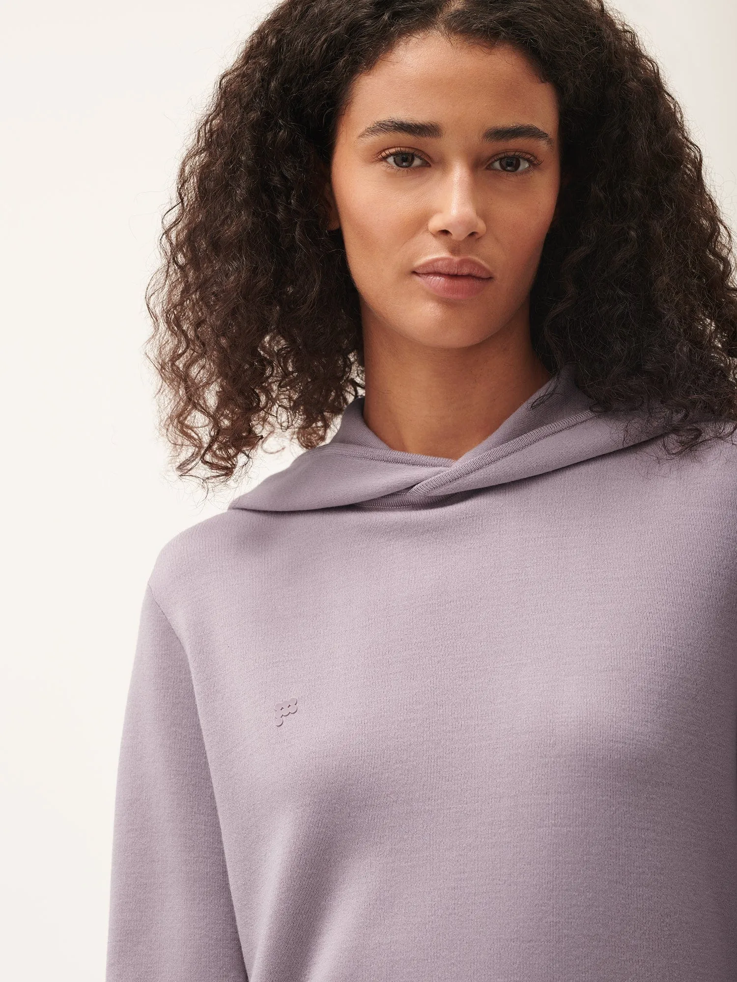 Womens Regenerative Merino Wool Hoodie—raisin purple sold by Pangaia product image thumbnail 4